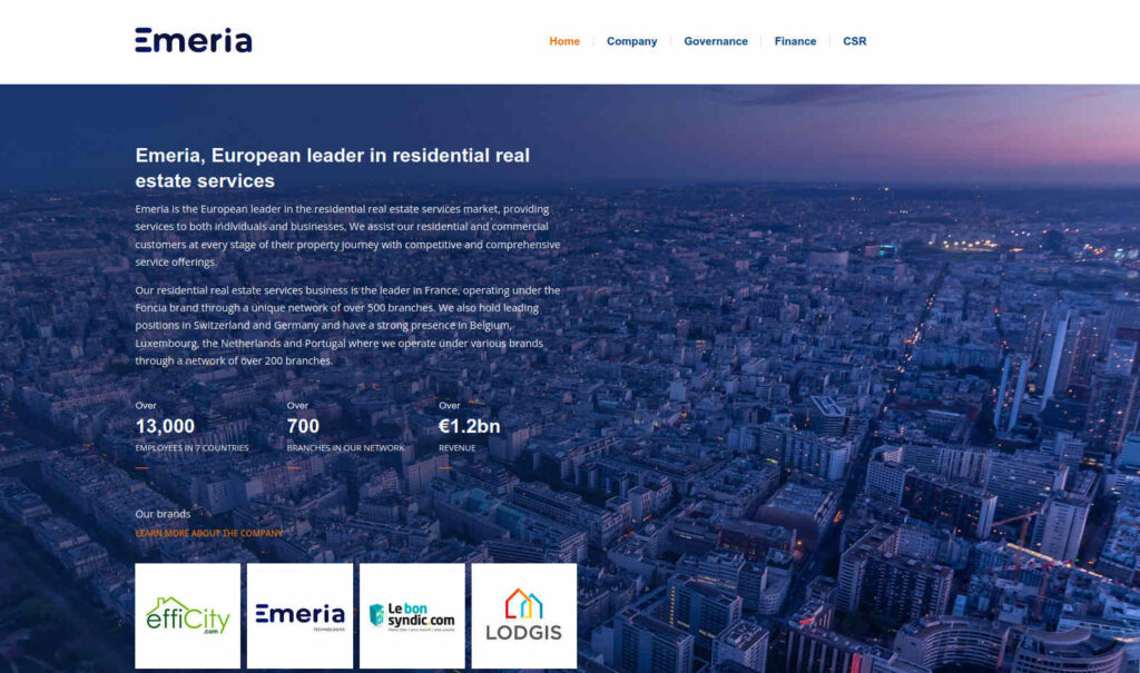 French resi service group Emeria clears out FirstPort management